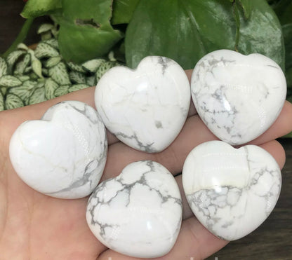 Natural White Turquoise Heart