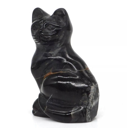 Natural Picasso Jasper gemstone Cat