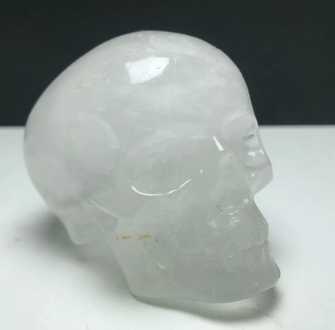 Natural Clear Quartz Skull