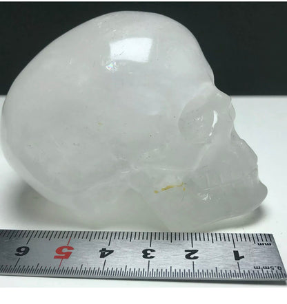 Natural Clear Quartz Skull