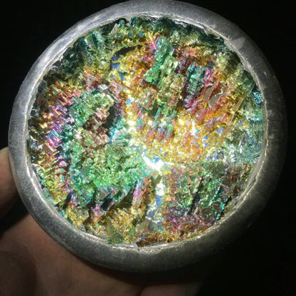 Natural Bismuth gemstone geode Crystal