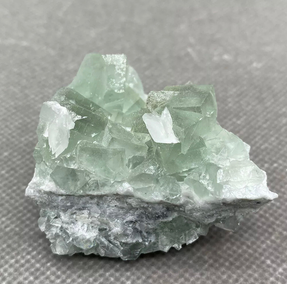 High quality White calcite Fluorite gemstone mineral Specimen