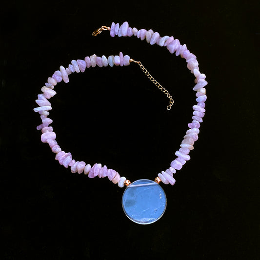 Kunzite and Quartz Necklace