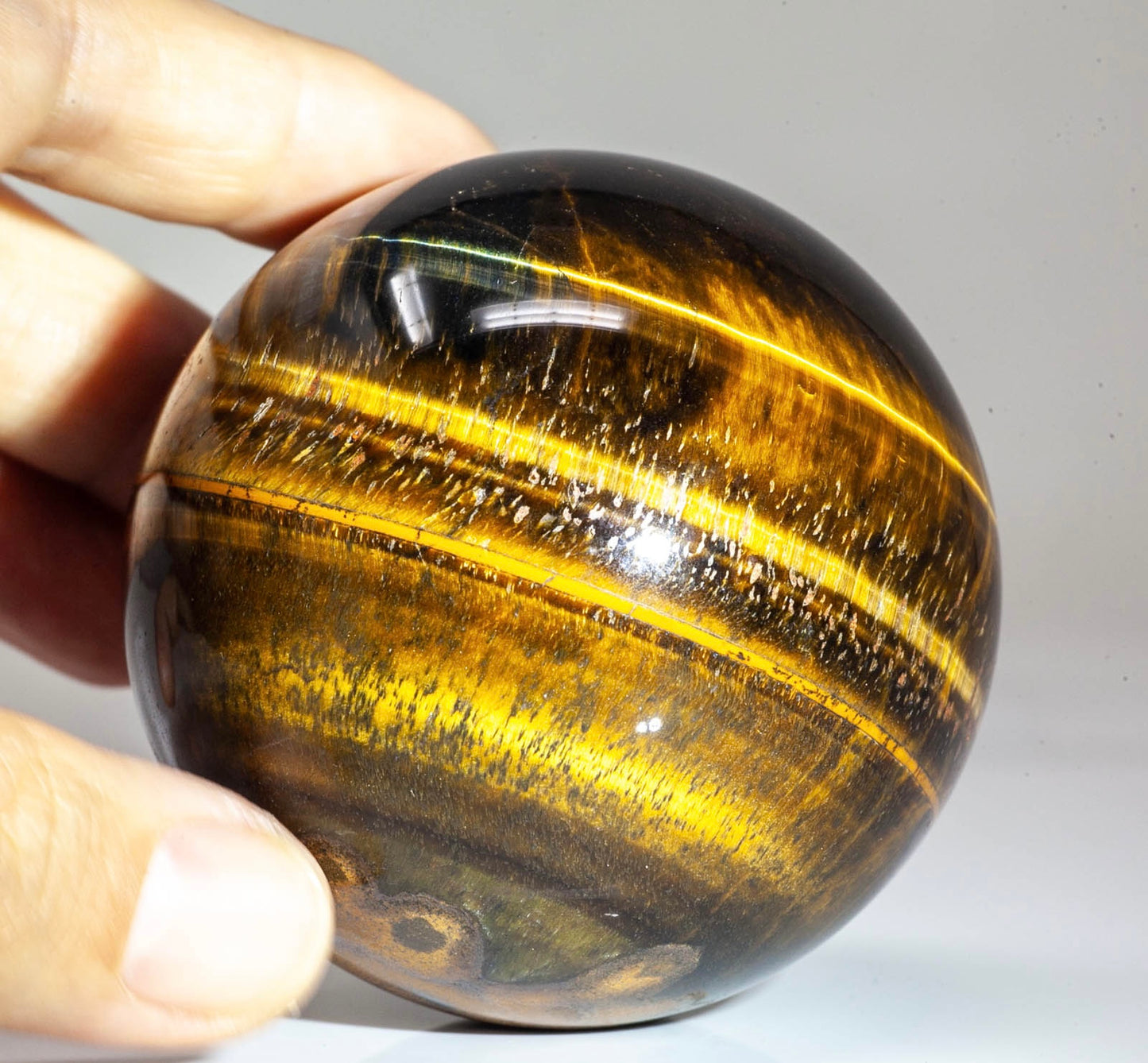 Natural Tiger Eye gemstone Crystal Sphere
