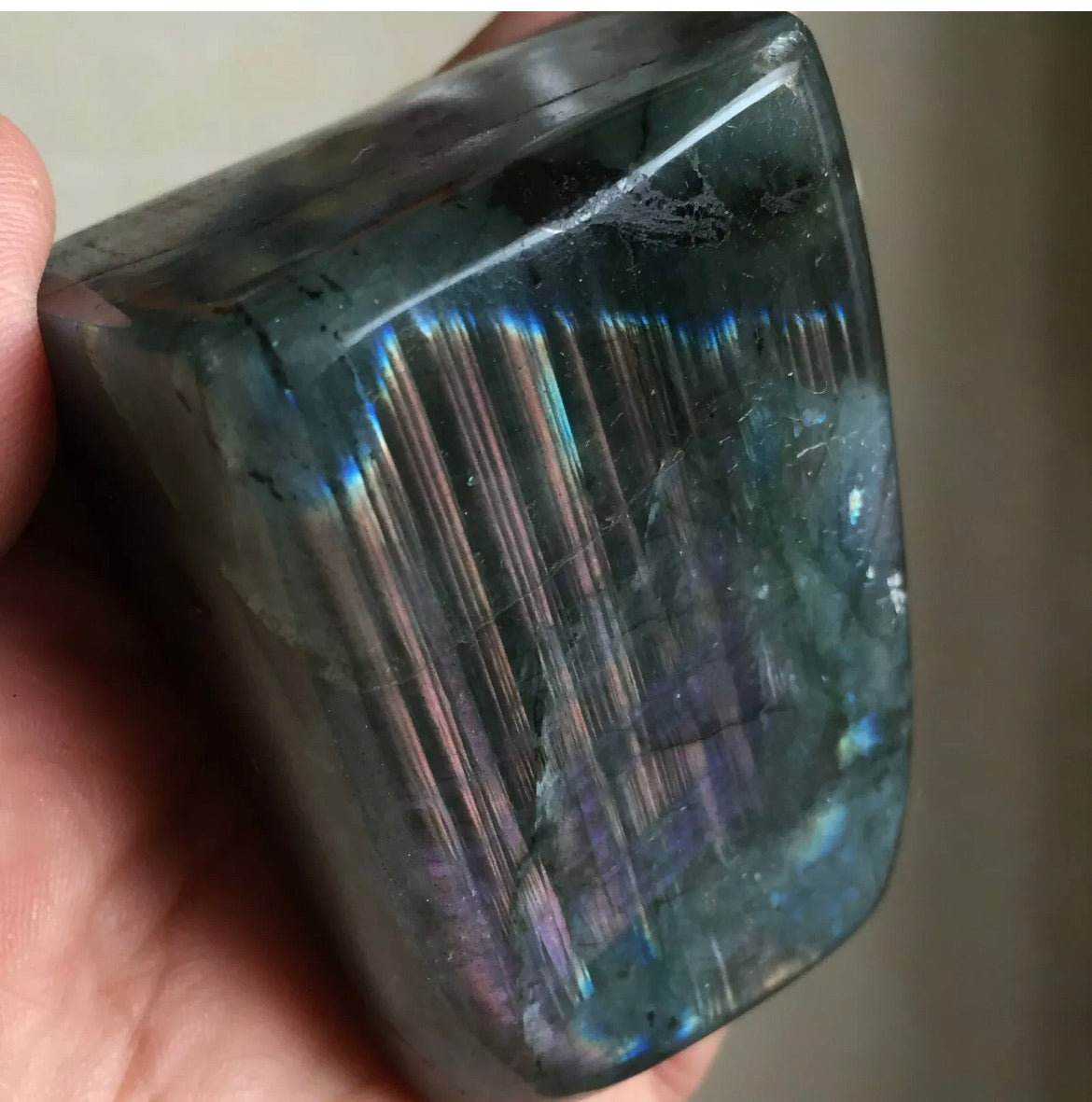 Natural Labradorite Quartz Crystal
