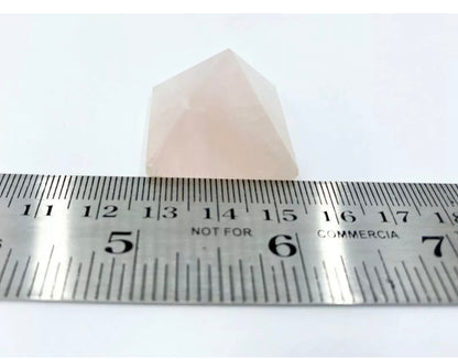 Natural Rose Quartz Crystal Pyramid