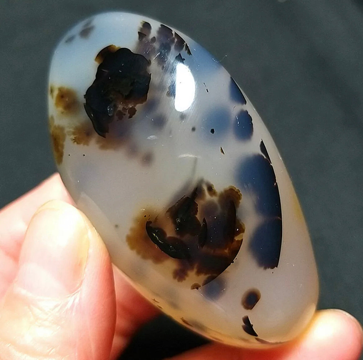 Natural aquatic agate free form stone