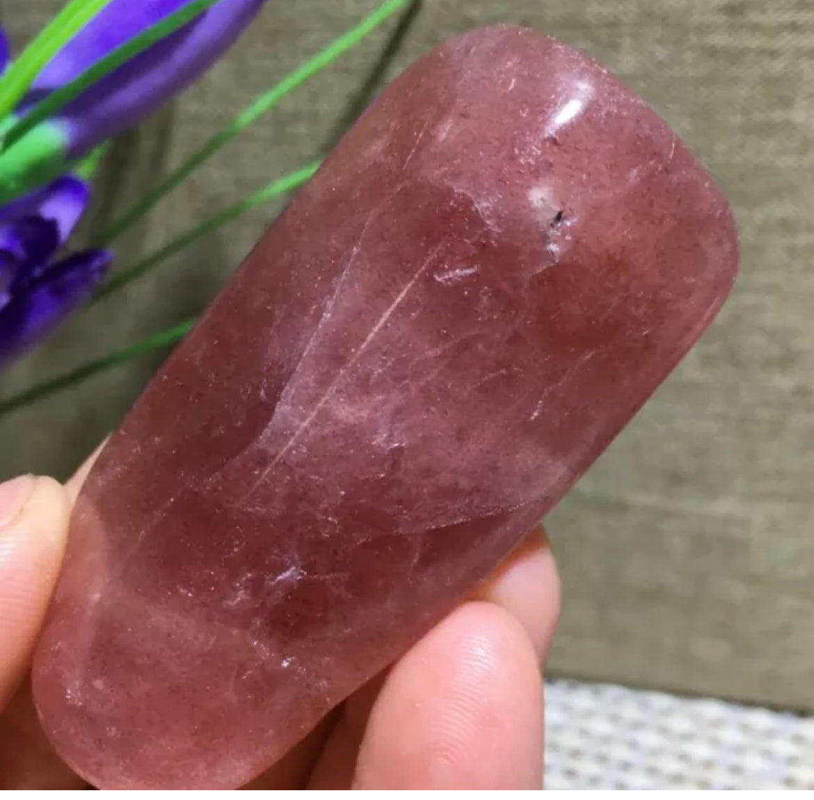 Natural Strawberry Quartz Free Form