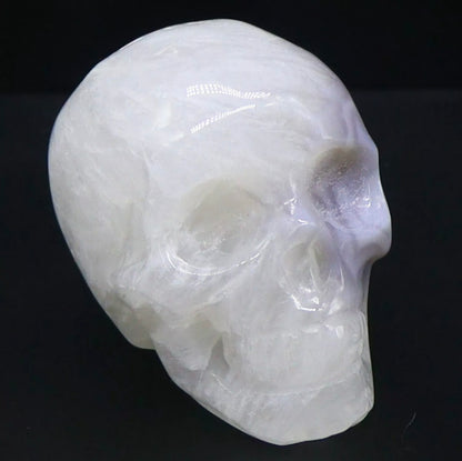 Natural Agate Carved Skull