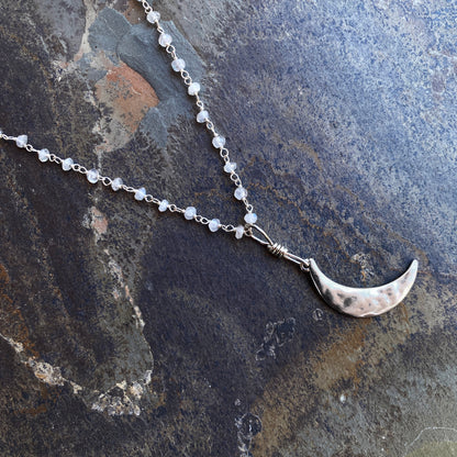 Moony Moonstone gemstone Necklace