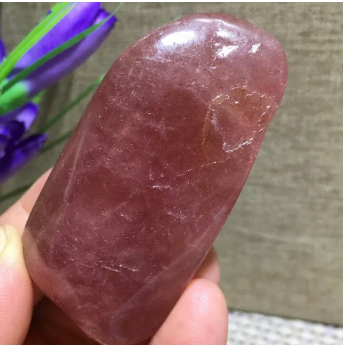 Natural Strawberry Quartz Free Form