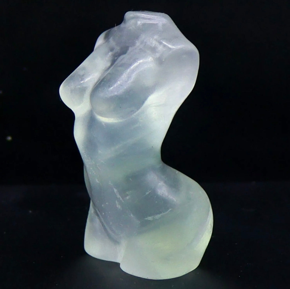 Natural Fluorite Woman Goddess Figure