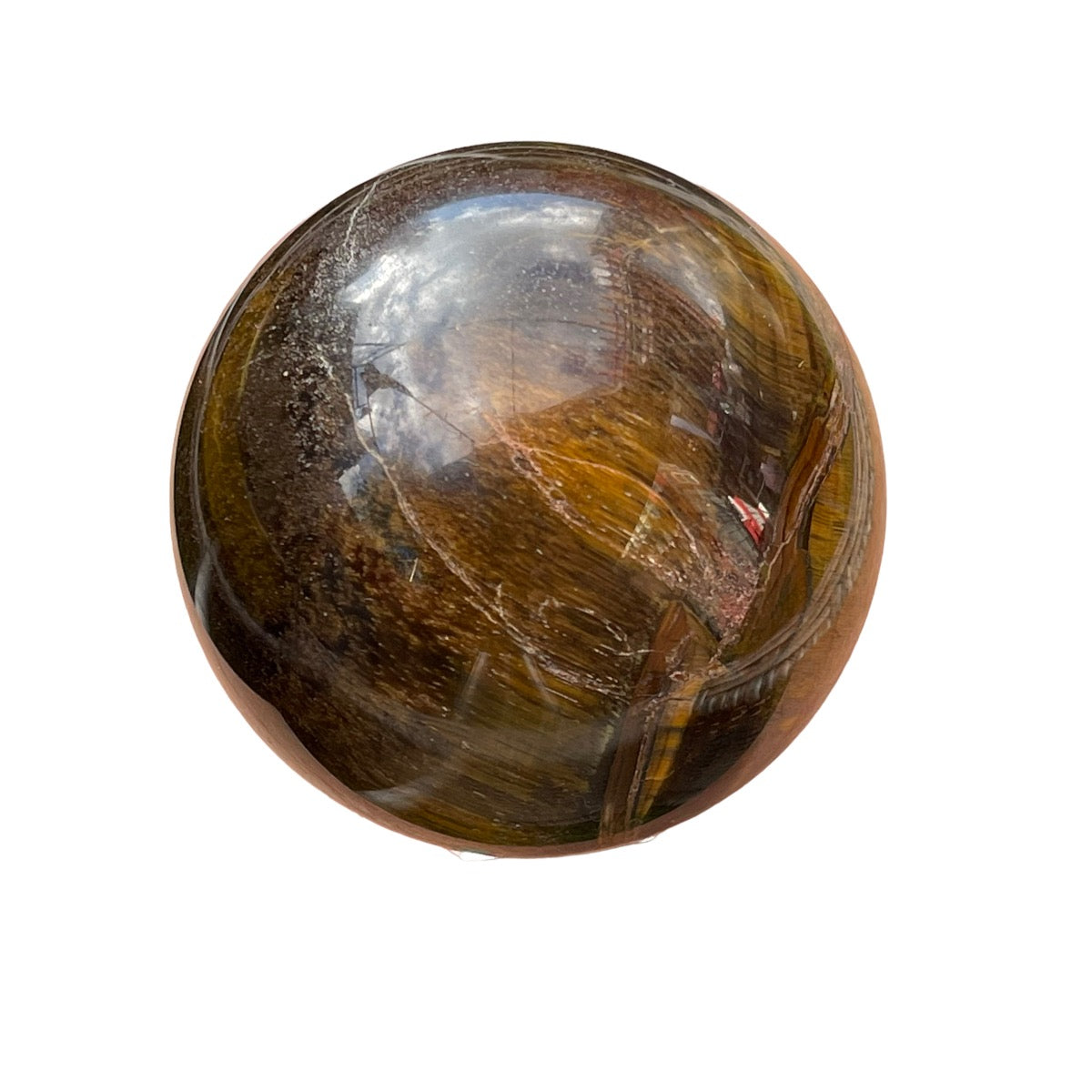 Natural Tiger Eye Gemstone Semiprecious Sphere
