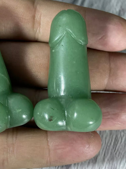 Natural Green Aventurine Penis Figurine