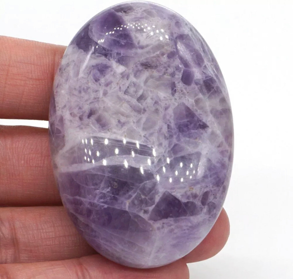 Natural Amethyst Palm Stone