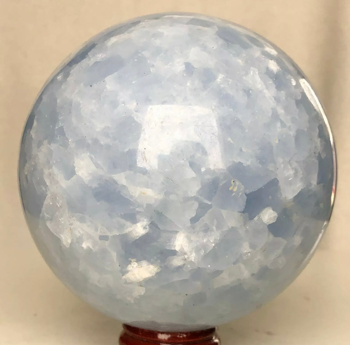 Natural Blue Celestite Gemstone Crystal Ball Sphere