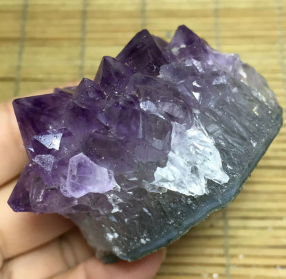 Natural Amethyst geode quartz cluster crystal mineral specimen