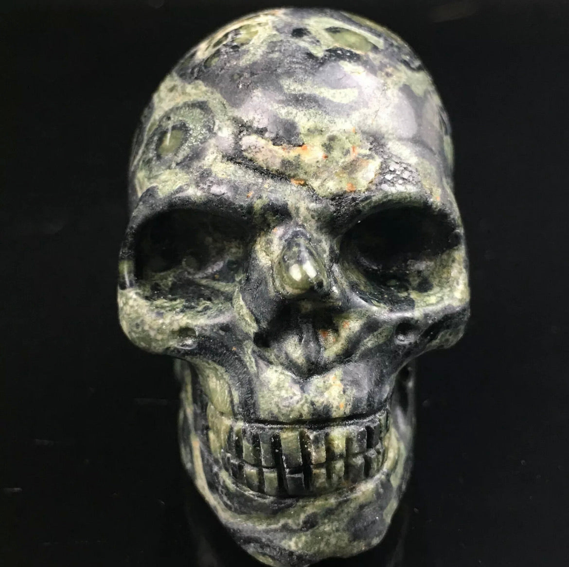 Natural Kambaba Jasper gemstone Skull