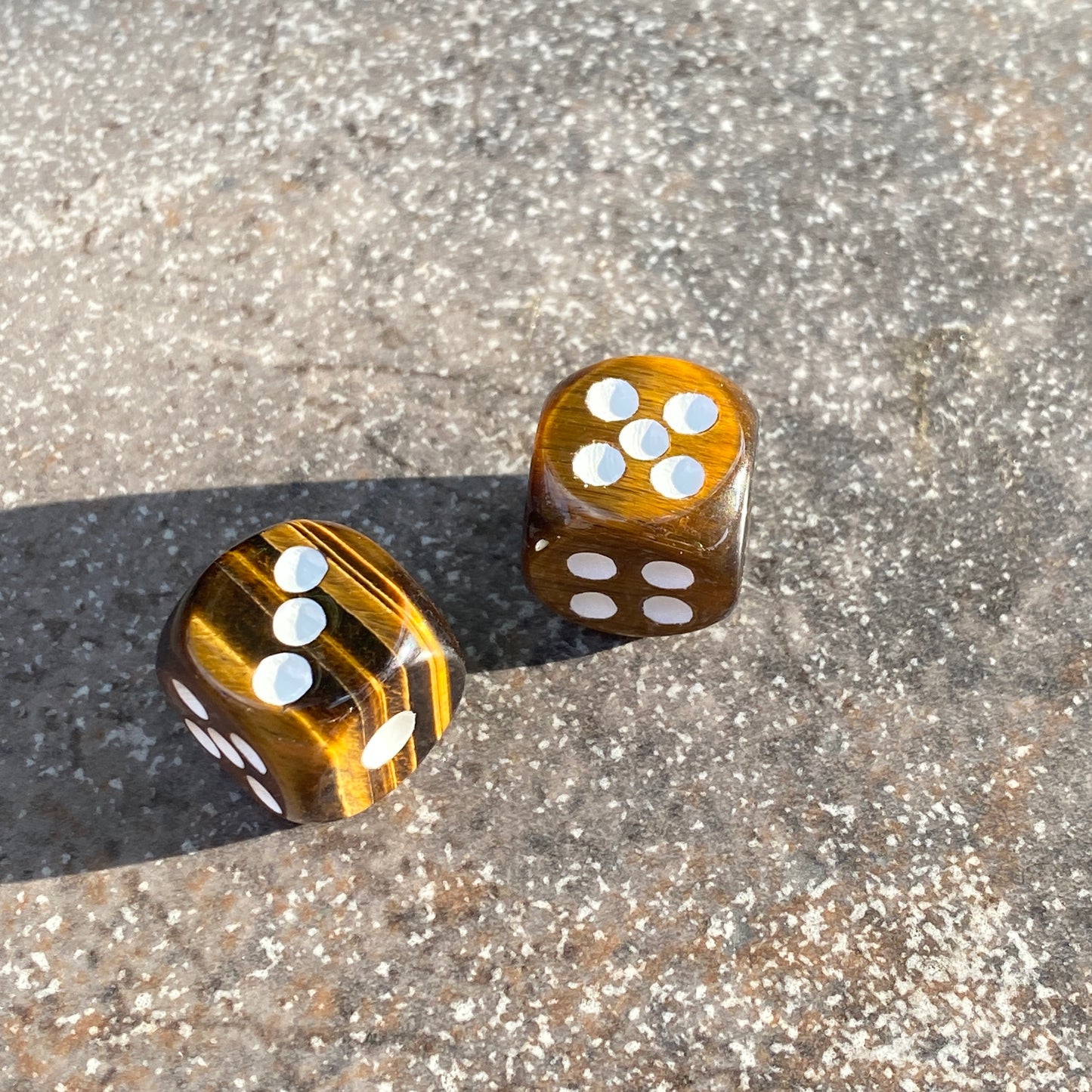 Gemstone Carved Playing Dice