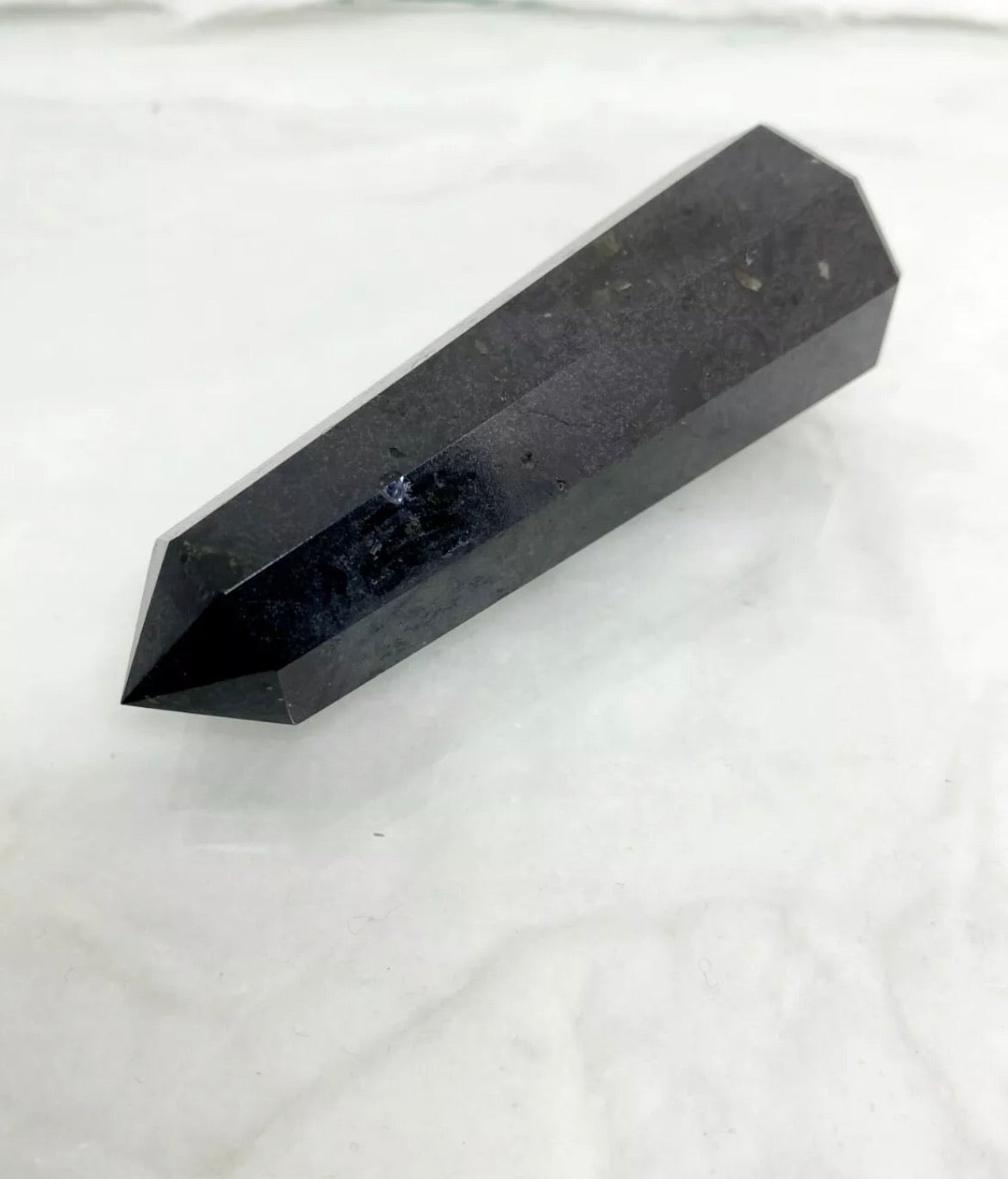 Natural Black Tourmaline gemstone Wand