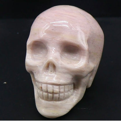 Natural Rhodonite Skull