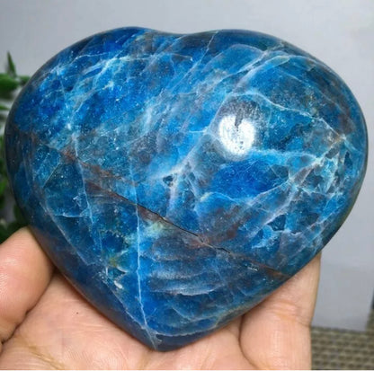 Natural Apatite gemstone carved Heart