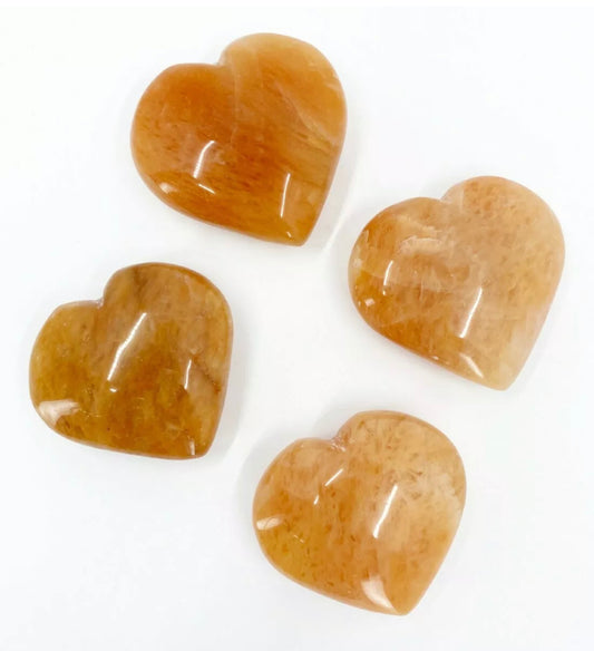 Orange Aventurine gemstone Heart