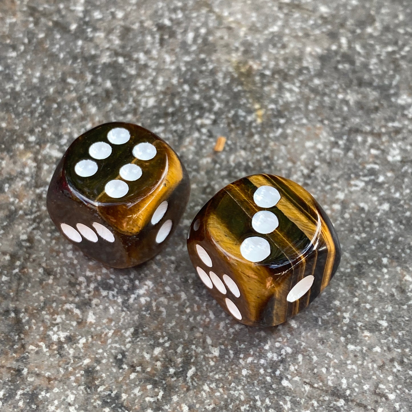 Gemstone Carved Playing Dice