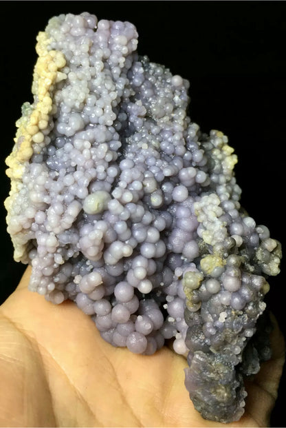 Natural grape agate gemstone chalcedony crystal