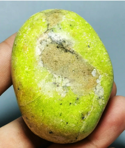 Natural Free Form Green Opal Palm Stone