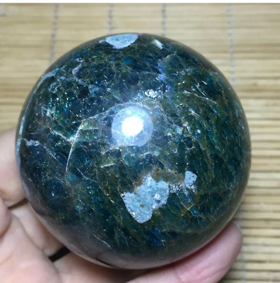 Apatite Gemstone energy Sphere