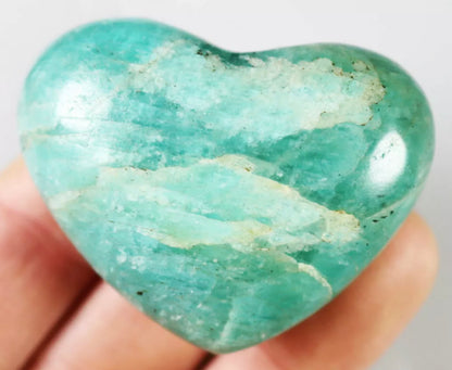 Amazing Unique Natural Amazonite Stone  Heart