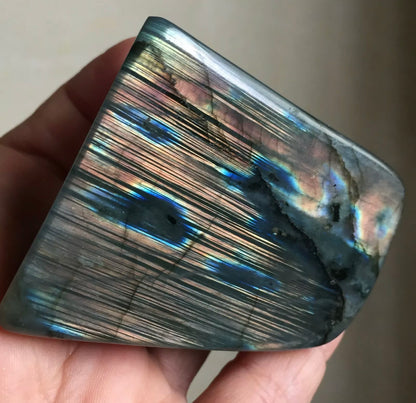 Natural Labradorite Quartz Crystal