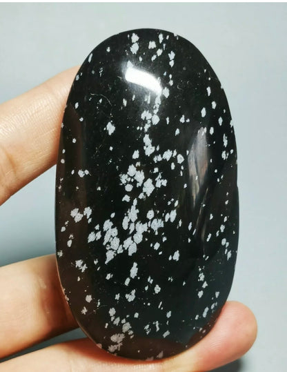 Natural Snowflake Obsidian Stone