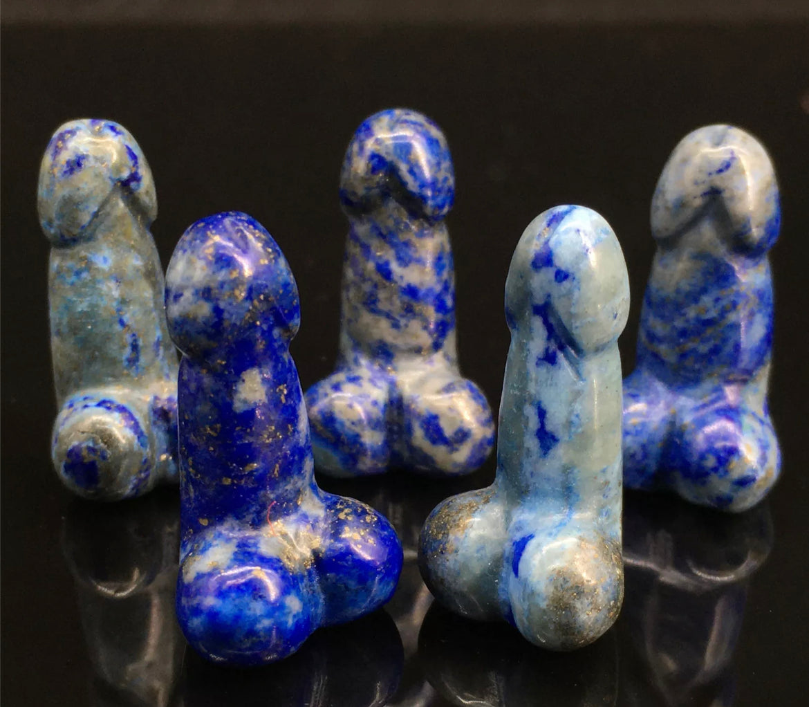 Natural Lapis Lazuli gemstone Penis Figurine