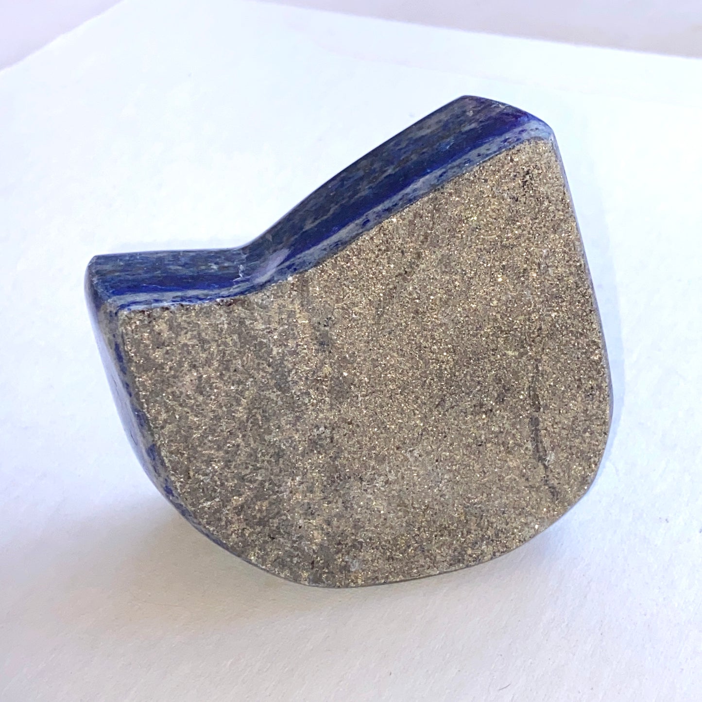 Raw natural Lapis Lazuli gemstone Slab
