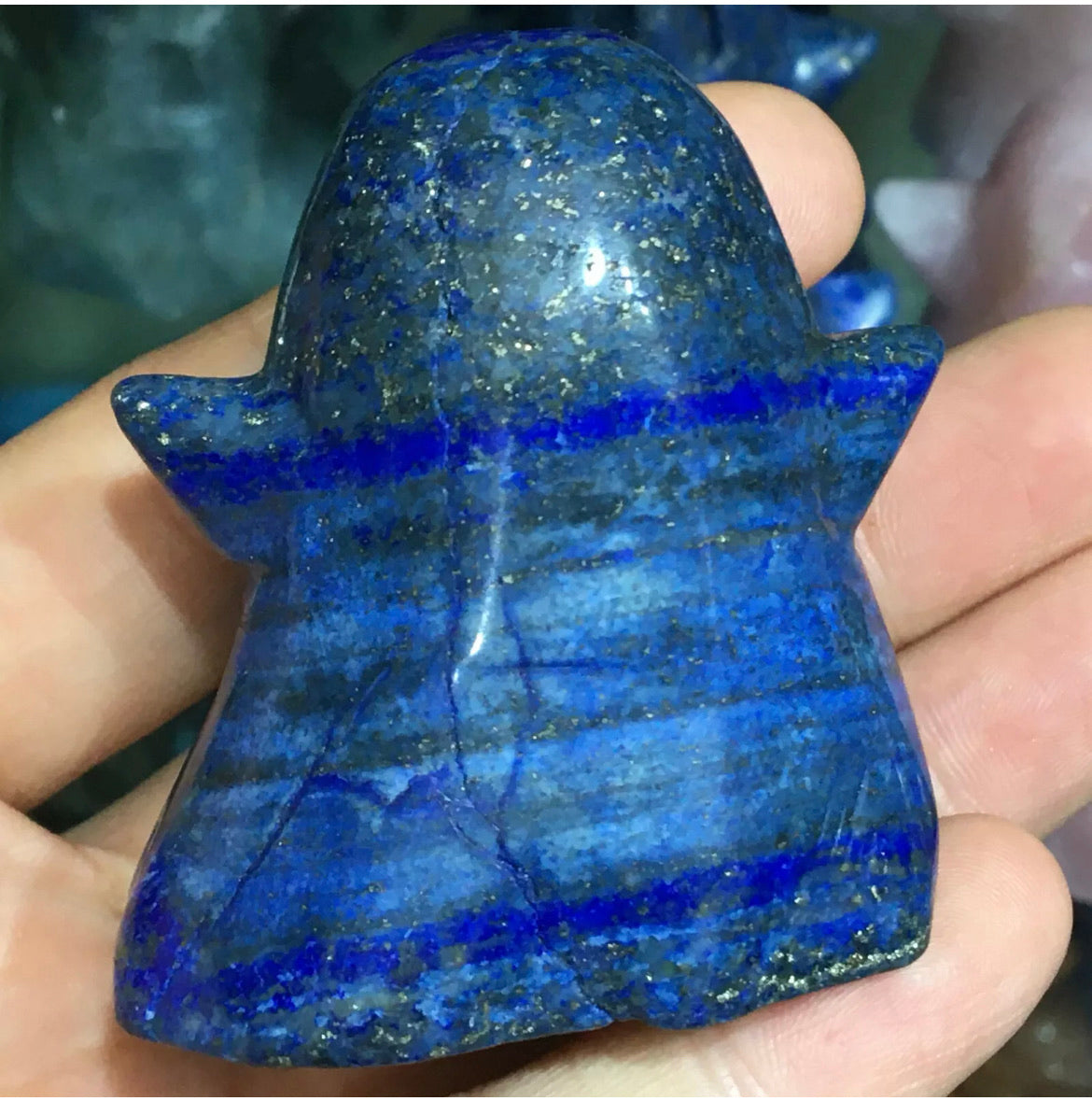 Lapis Lazuli gemstone carved Ghosts