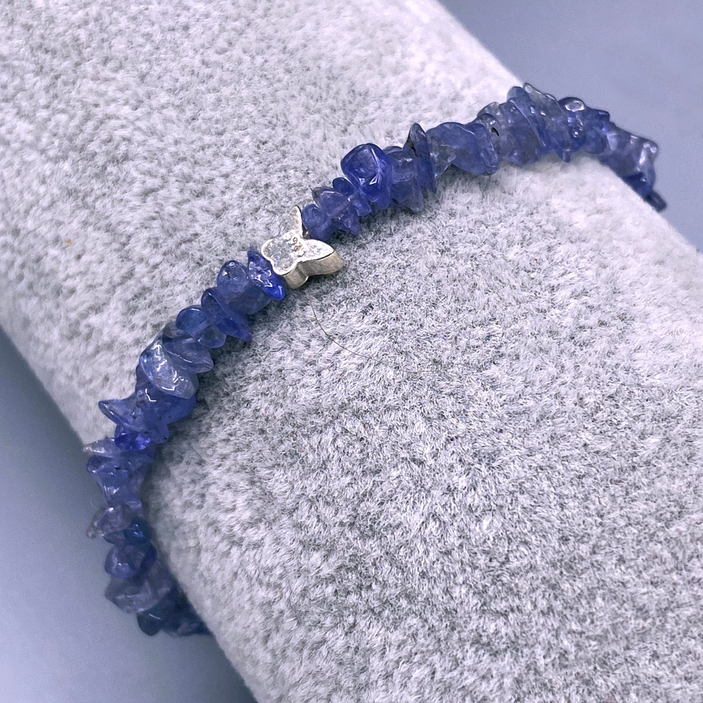 Tanzanite and Sterling Silver Butterfly Bracelet