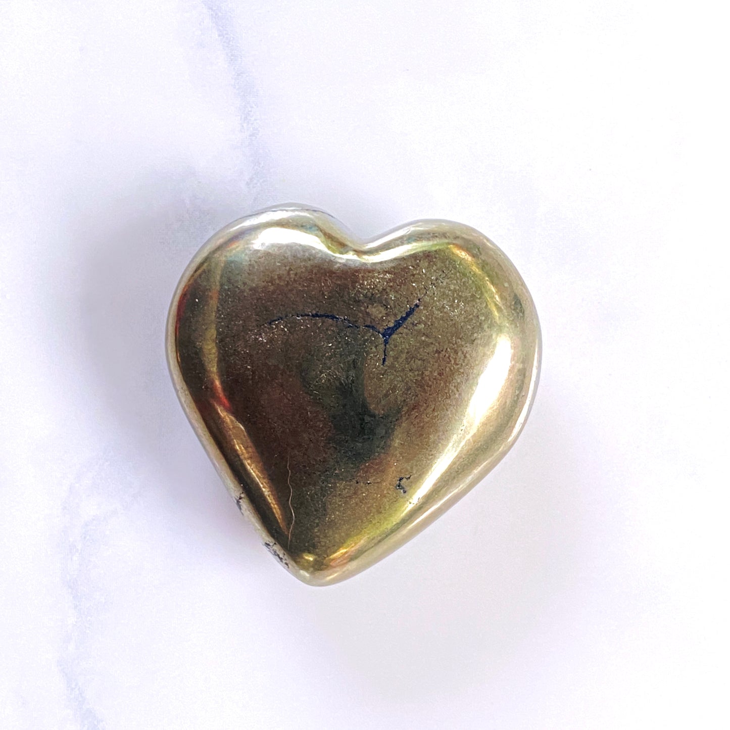 Natural Pyrite Gemstone Heart